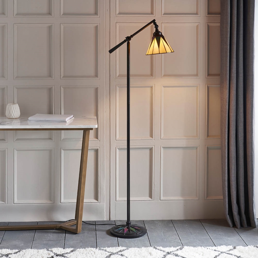 Endon 74355 - Golvlampa DARK STAR 1xE14/40W/230V