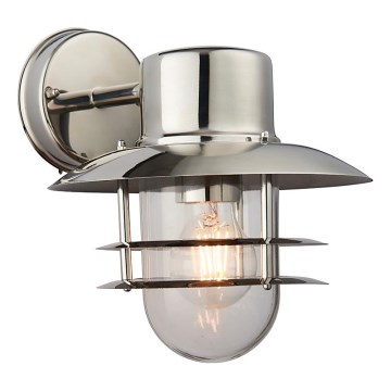 Endon 74703 - Utomhusvägglampa JENSON 1xE27/40W/230V IP44 polerad krom
