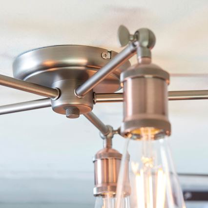 Endon 76336 - Spotlight HAL 5xE27/10W/230V brons/koppar