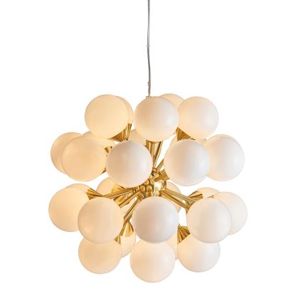 Endon 76499 - OSCAR taklampa på kabel 28xG9/18W/230V, guld
