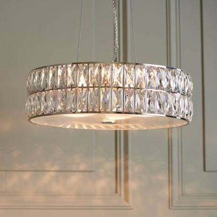 Endon 76513 - VERINA LED-pendel på vajer 5xLED/5W/230V polerad krom