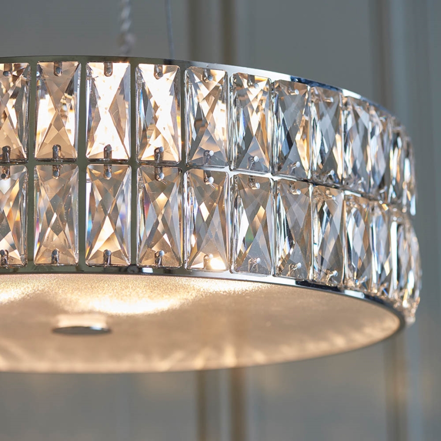 Endon 76513 - VERINA LED-pendel på vajer 5xLED/5W/230V polerad krom