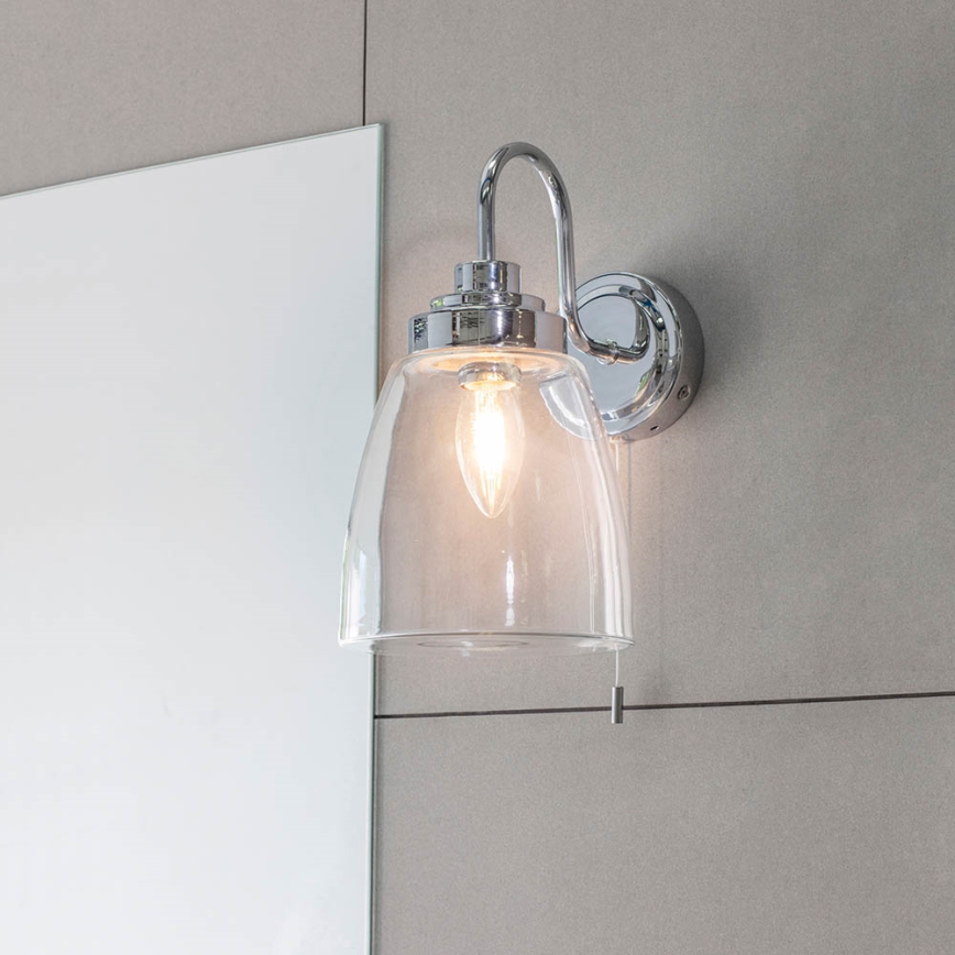 Endon 77088 - Badrumsvägglampa ASHBURY 1xE14/4W/230V IP44 blank krom