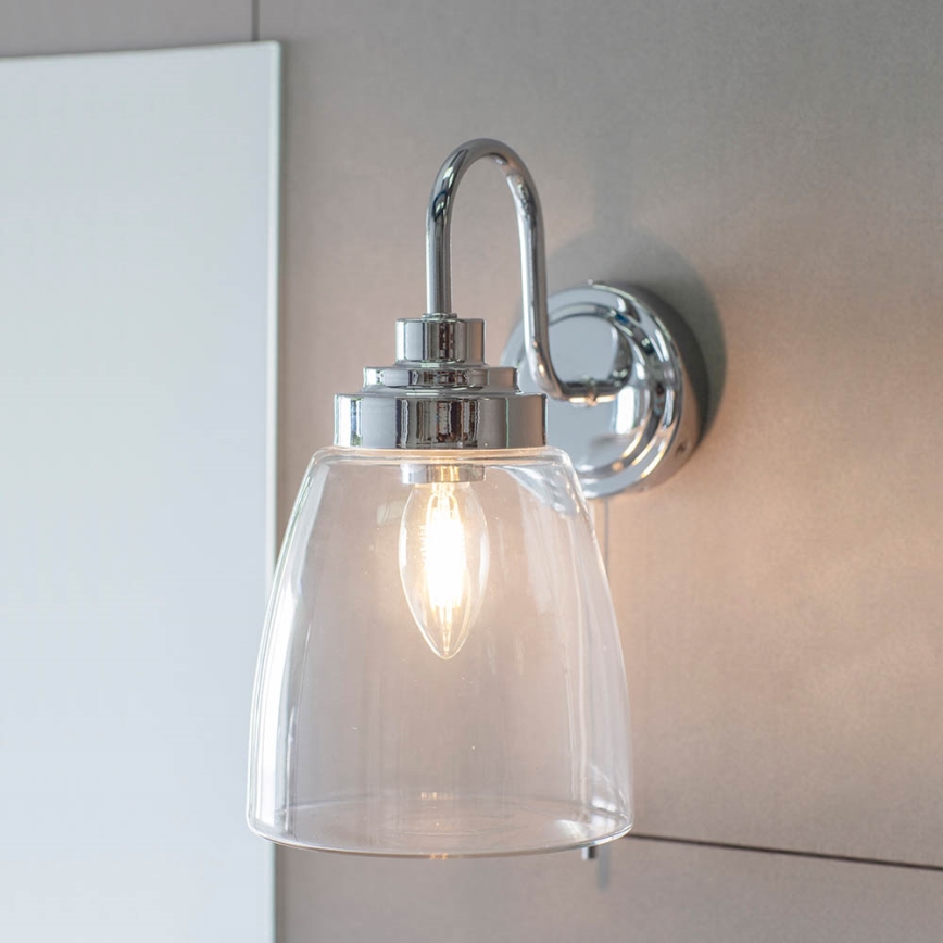 Endon 77088 - Badrumsvägglampa ASHBURY 1xE14/4W/230V IP44 blank krom