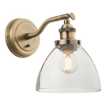 Endon 77273 - Väggspotlight HANSEN 1xE14/40W/230V mässing