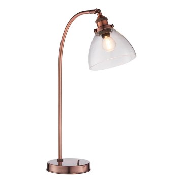 Endon 77861 - Bordslampa HANSEN 1xE27/40W/230V koppar