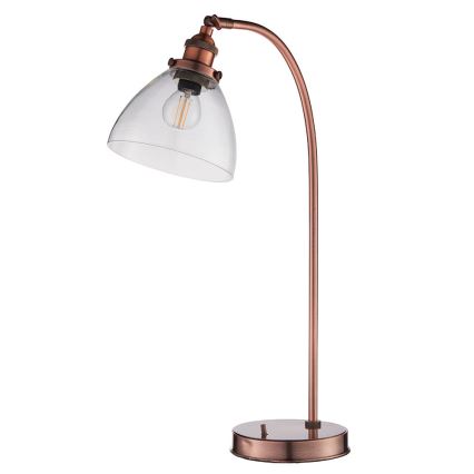 Endon 77861 - Bordslampa HANSEN 1xE27/40W/230V koppar