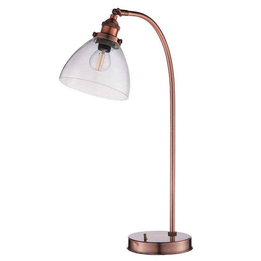 Endon 77861 - Bordslampa HANSEN 1xE27/40W/230V koppar