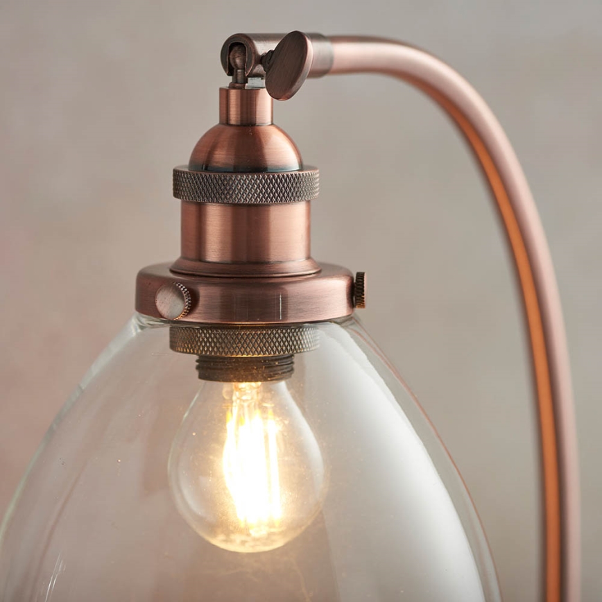 Endon 77861 - Bordslampa HANSEN 1xE27/40W/230V koppar