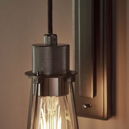 Endon 80950 - Vägglampa URBAN 1xE27/6W/230V svart