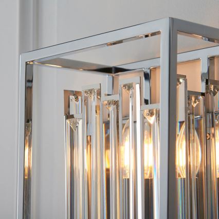 Endon 81932 - Vägglampa ACADIA 1xE14/40W/230V blank krom