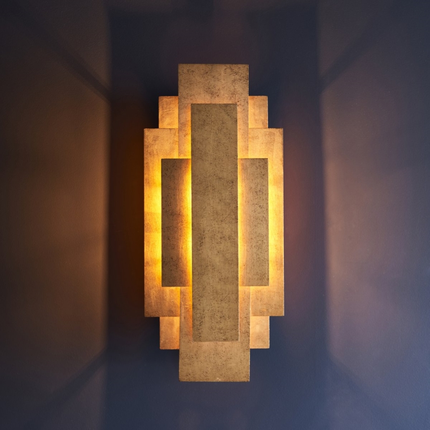Endon 90452 - Vägglampa ALZARE 2xG9/3W/230V guld