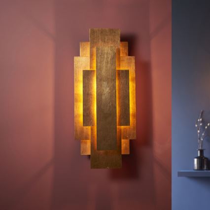 Endon 90452 - Vägglampa ALZARE 2xG9/3W/230V guld