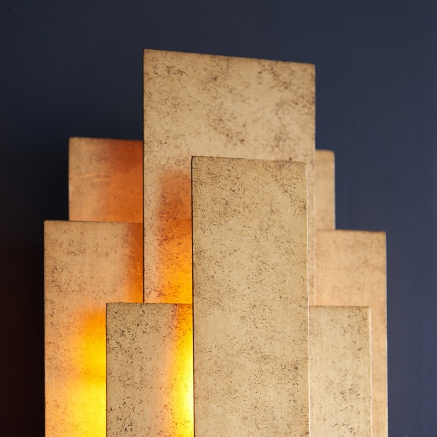 Endon 90452 - Vägglampa ALZARE 2xG9/3W/230V guld
