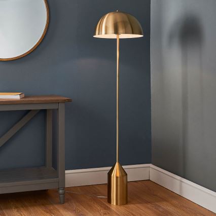 Endon 90521 - Golvlampa NOVA 1xE27/60W/230V mässing