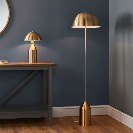 Endon 90521 - Golvlampa NOVA 1xE27/60W/230V mässing