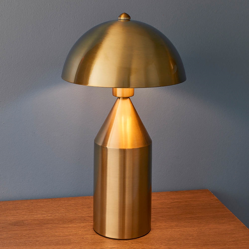 Endon 90522 - Bordslampa NOVA 1xE27/60W/230V i mässing
