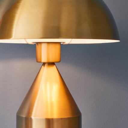 Endon 90522 - Bordslampa NOVA 1xE27/60W/230V i mässing