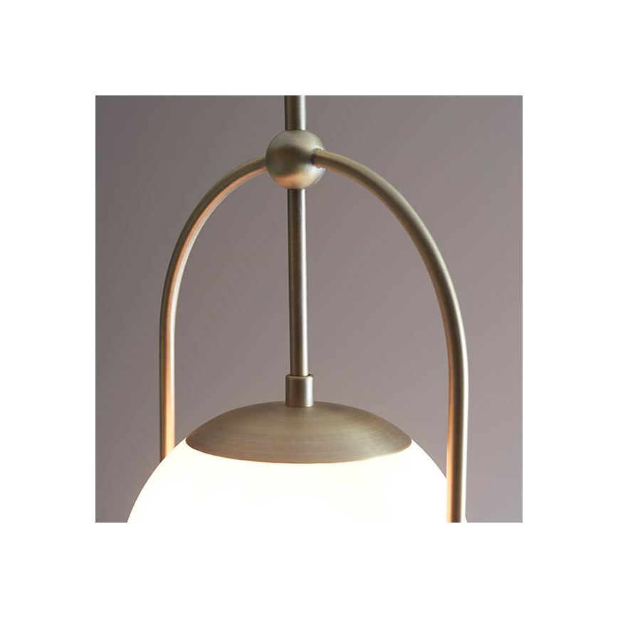 Endon 90844 - ONTARIO takpendel på stång 1xE27/10W/230V, mässing