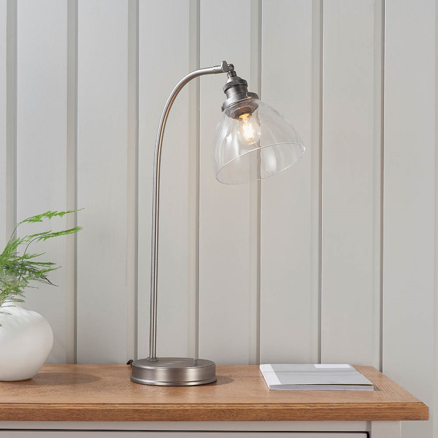 Endon 91740 - Bordslampa HANSEN 1xE14/40W/230V matt krom