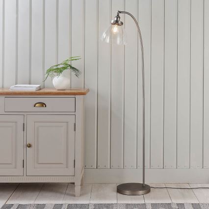Endon 91741 - Golvlampa HANSEN 1xE27/40W/230V matt krom