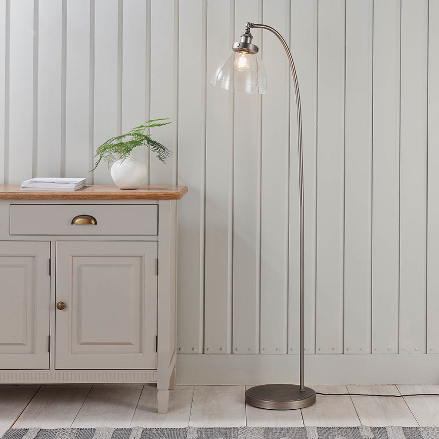 Endon 91741 - Golvlampa HANSEN 1xE27/40W/230V matt krom