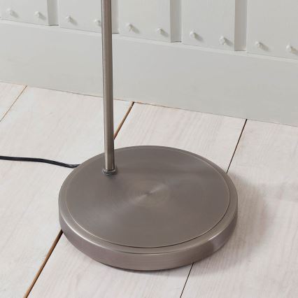 Endon 91741 - Golvlampa HANSEN 1xE27/40W/230V matt krom