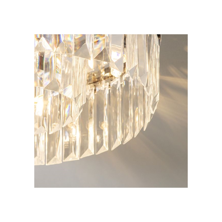 Endon 91811 - Badrumstaklampa SHIMMER 5xG9/18W/230V IP44 polerad krom
