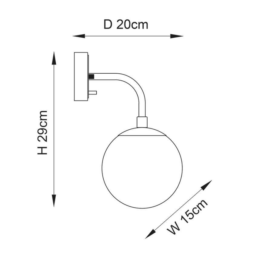 Endon 91892 - Vägglampa ONTARIO 1xE14/7W/230V i mässing
