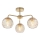 Endon 91968 - Påbyggd taklampa DIMPLE 3xE14/25W/230V guldfinish/rökig beige