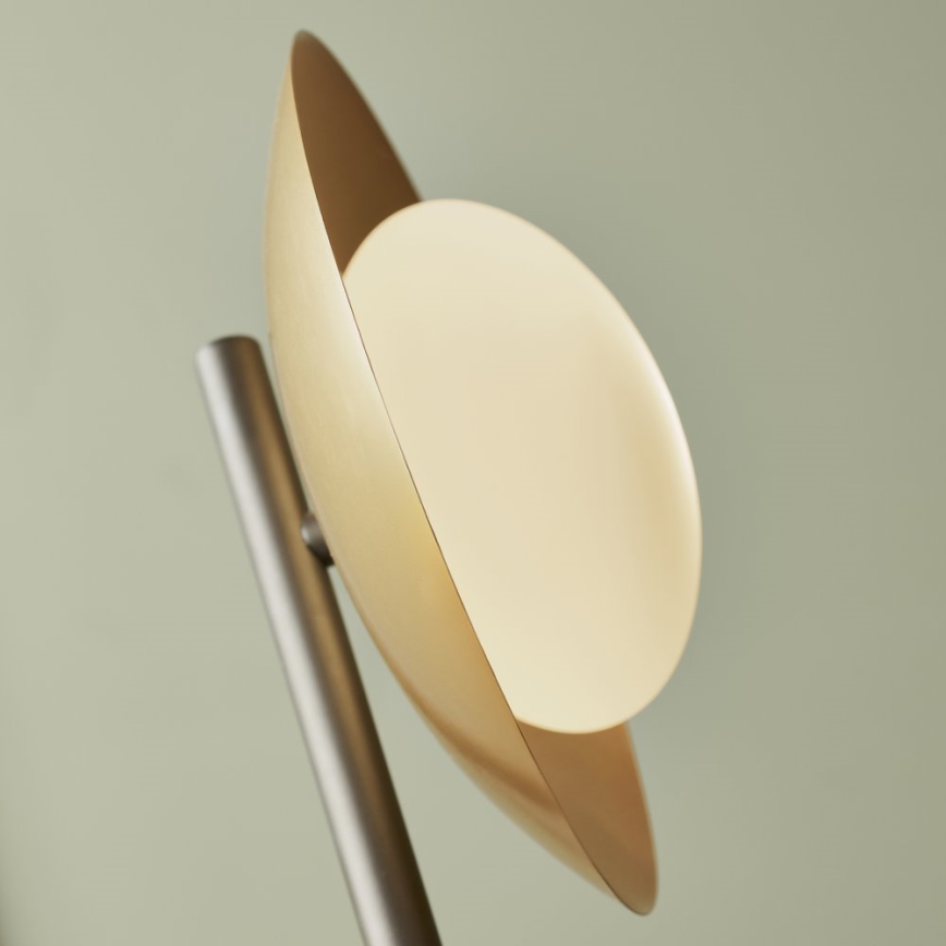 Endon 92039 - Golvlampa RUFFLE 3xG9/3W/230V svart/guld