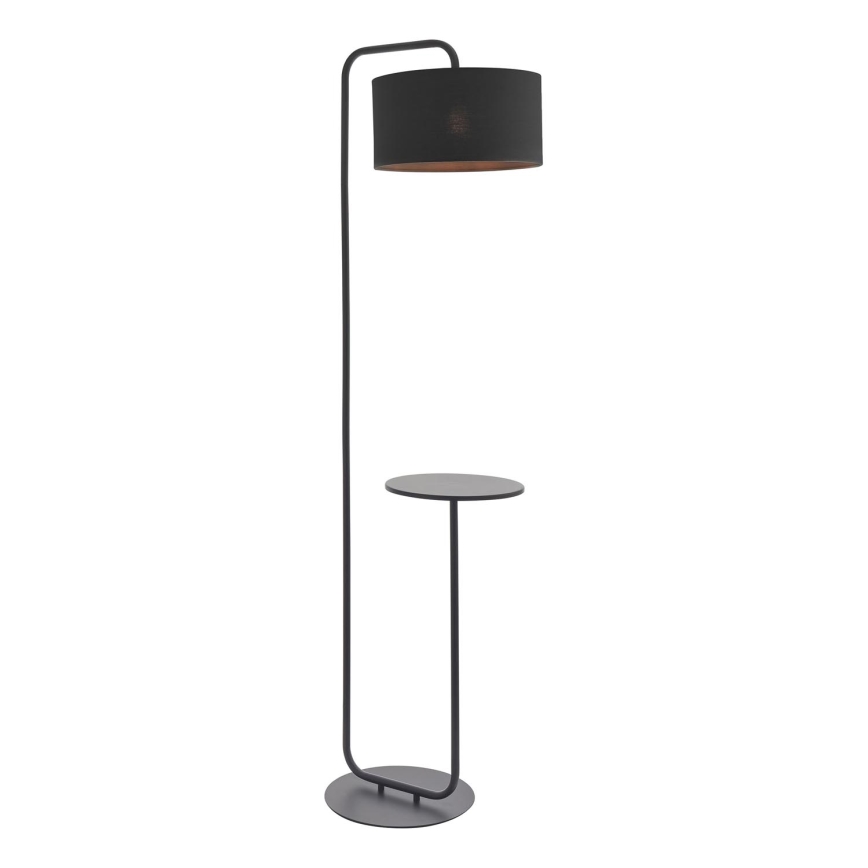 Endon 92301 - Golvlampa LANDIS 1xE27/10W/230V svart