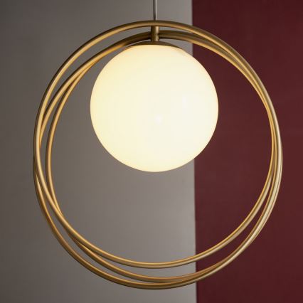 Endon 92488 - Hänglampa på sladd EMILIO 1xE27/10W/230V guld