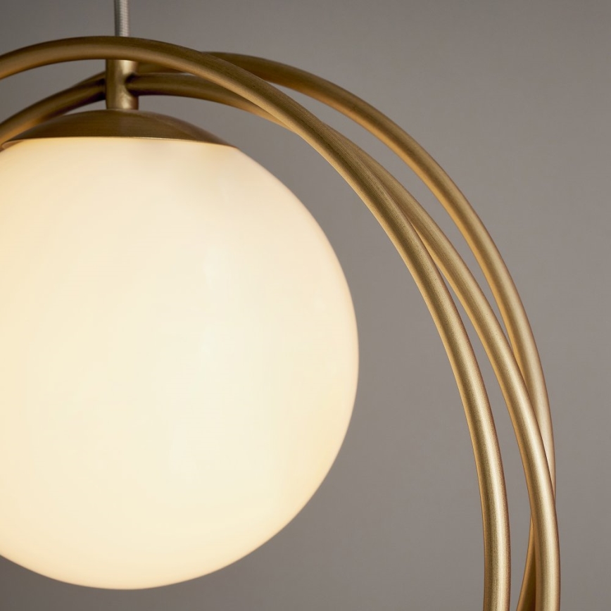 Endon 92488 - Hänglampa på sladd EMILIO 1xE27/10W/230V guld