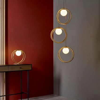Endon 92491 - Bordslampa EMILIO 1xG9/3W/230V guldfärgad