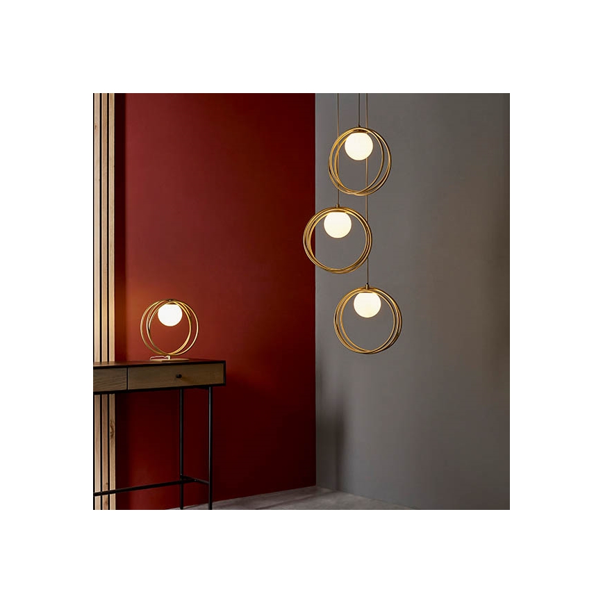 Endon 92491 - Bordslampa EMILIO 1xG9/3W/230V guldfärgad
