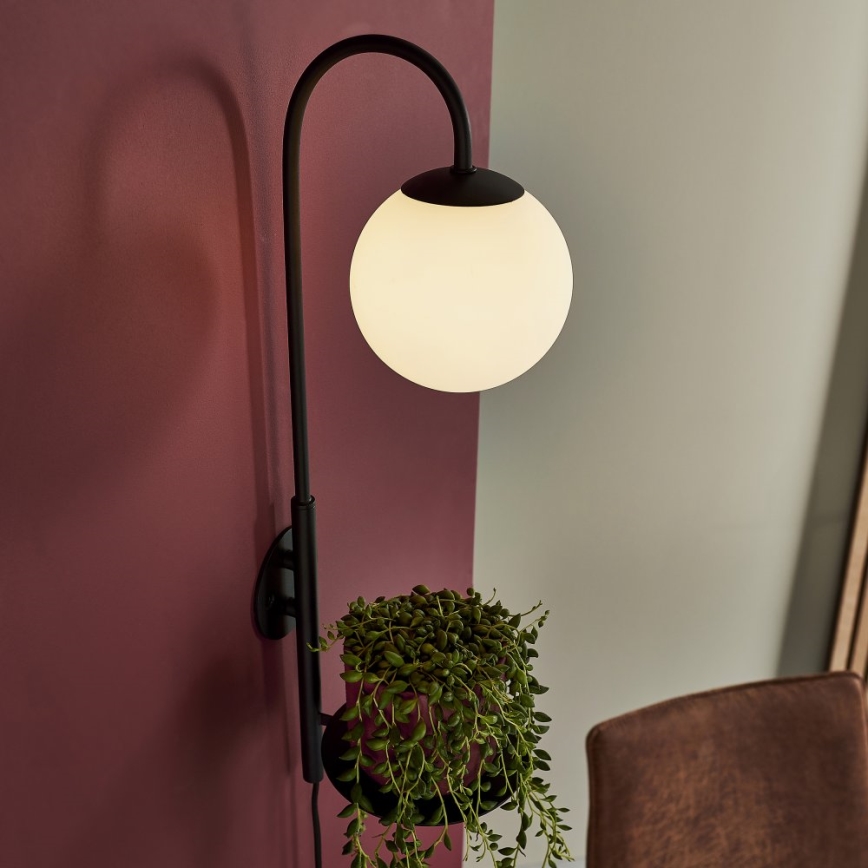 Endon 92726 - Vägglampa HALO 1xG9/3W/230V svart