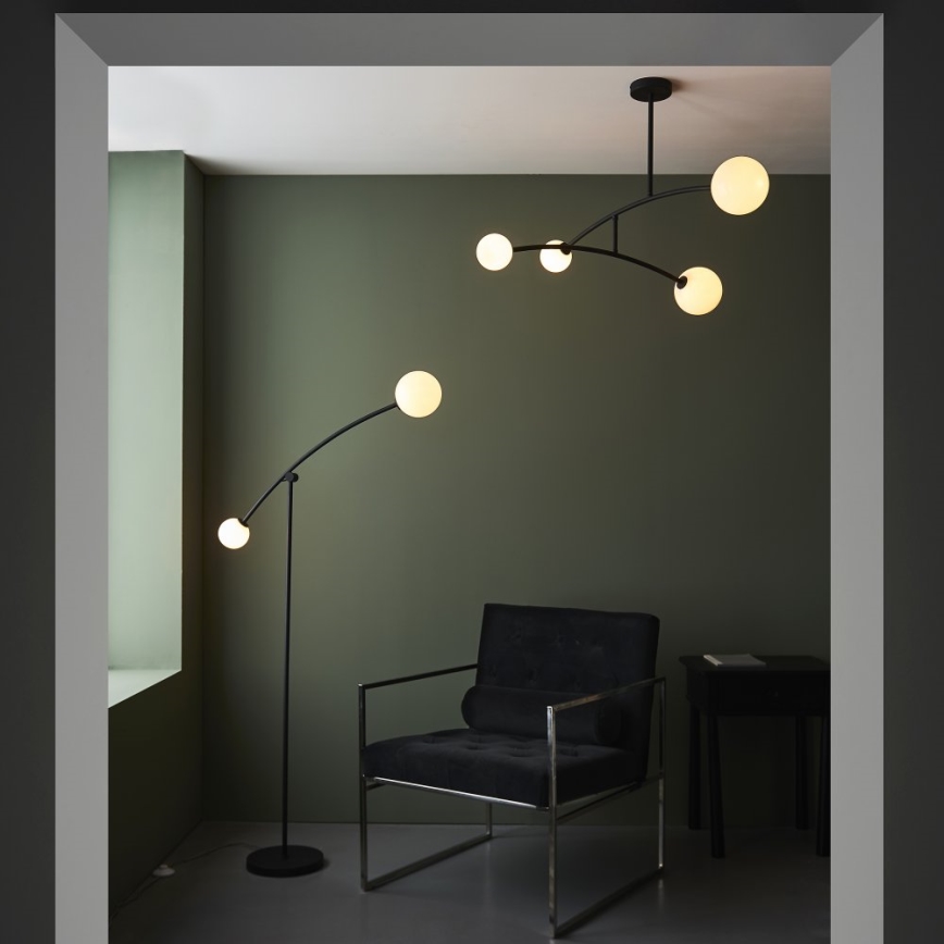 Endon 92940 - Taklampa på stång BALANCE 4xG9/3W/230V svart