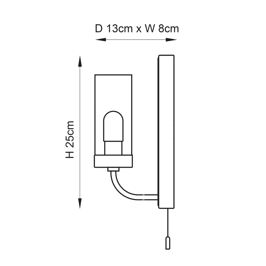 Endon 92960 - Badrumsvägglampa EDREA 1xG9/3W/230V IP44 polerad krom