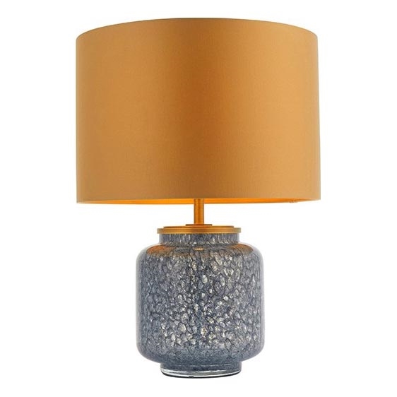 Endon 93067 - Bordslampa ZINNIA 1xE27/10W/230V blå/guld
