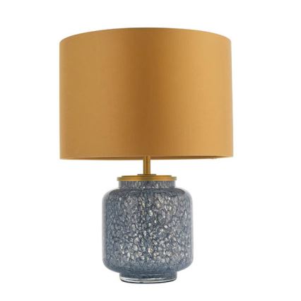 Endon 93067 - Bordslampa ZINNIA 1xE27/10W/230V blå/guld