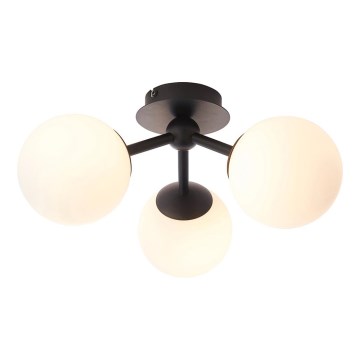 Endon 93489 - FRIO ytmonterad badrumstaklampa 3xG9/3W/230V IP44 svart