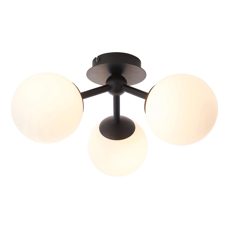 Endon 93489 - FRIO ytmonterad badrumstaklampa 3xG9/3W/230V IP44 svart