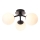 Endon 93489 - FRIO ytmonterad badrumstaklampa 3xG9/3W/230V IP44 svart