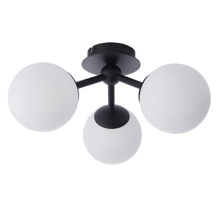 Endon 93489 - FRIO ytmonterad badrumstaklampa 3xG9/3W/230V IP44 svart