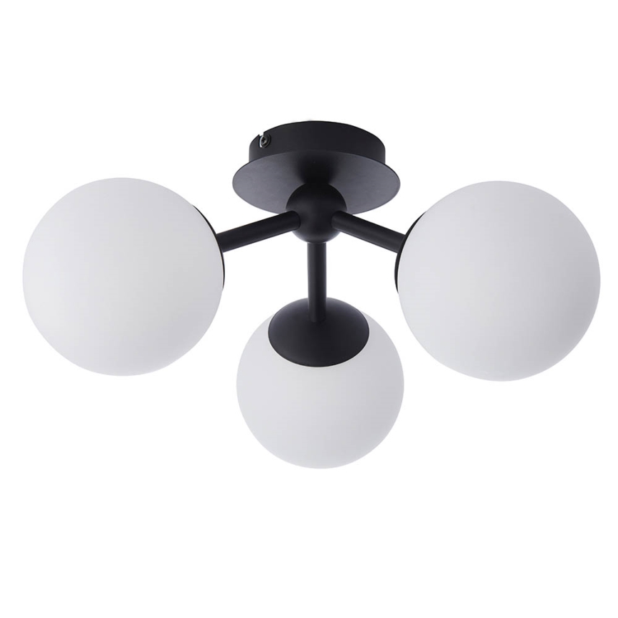 Endon 93489 - FRIO ytmonterad badrumstaklampa 3xG9/3W/230V IP44 svart