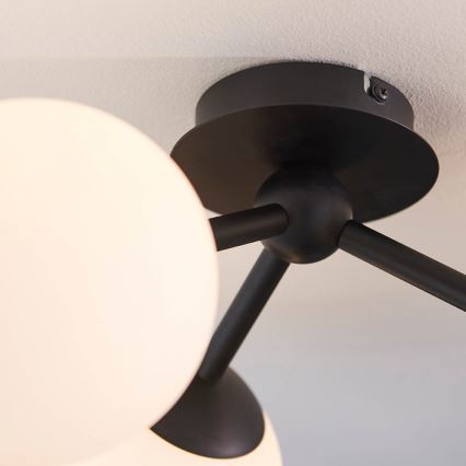 Endon 93489 - FRIO ytmonterad badrumstaklampa 3xG9/3W/230V IP44 svart