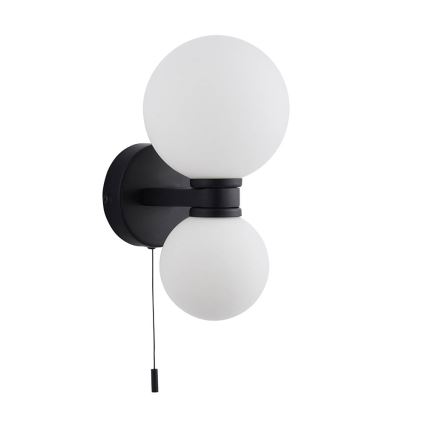 Endon 93523 - Badrumsvägglampa PULSA 2xG9/3W/230V IP44 svart