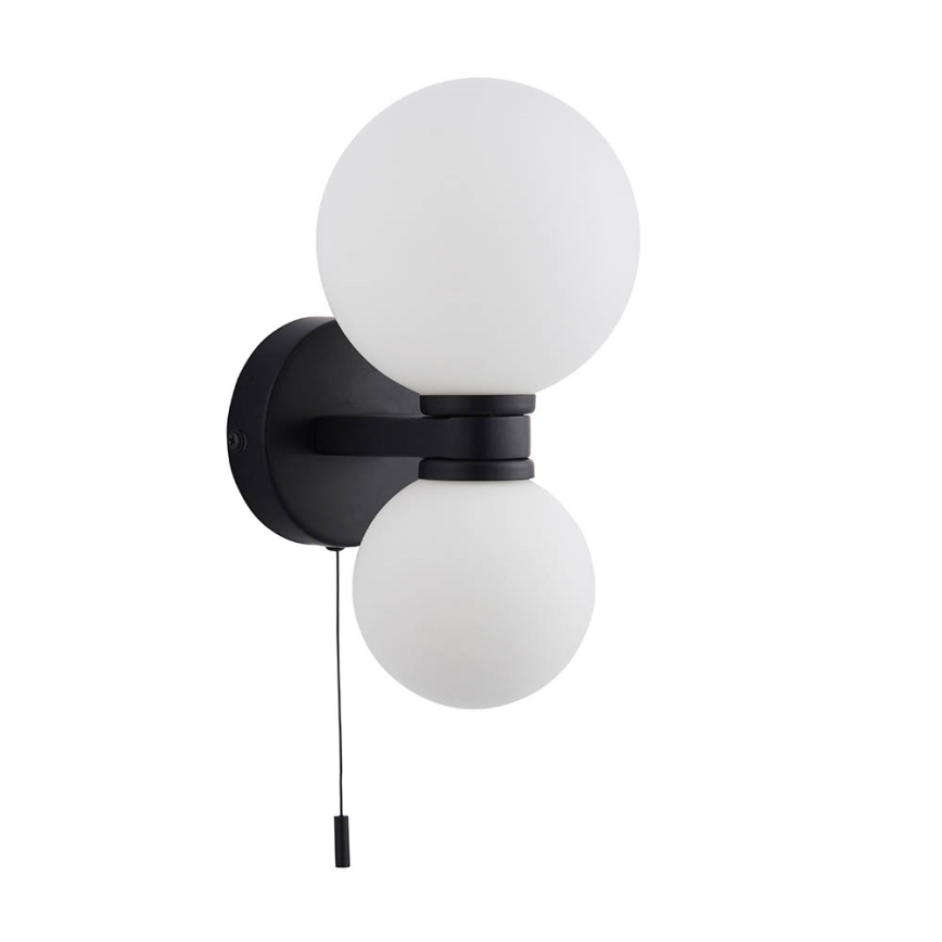 Endon 93523 - Badrumsvägglampa PULSA 2xG9/3W/230V IP44 svart