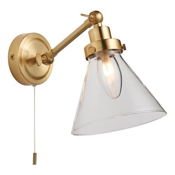 Endon 93854 - Badrum väggspotlight FARADAY 1xG9/3W/230V IP44 guld